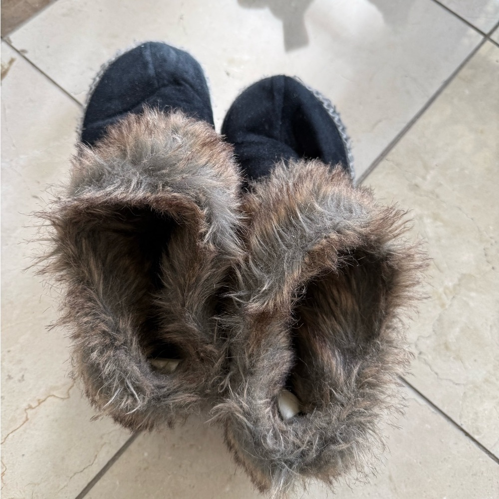 Cozy Black and Brown Kids Shoes